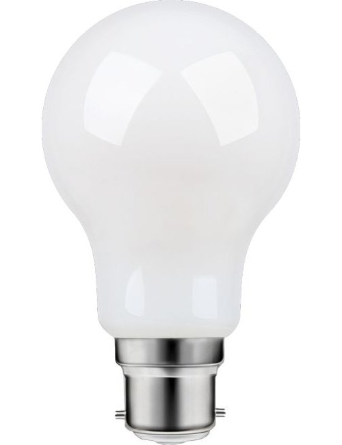 SPL LED Ba22d Filament GLS A60x105mm 230V 806Lm 8W 2700K 827 360° AC Milky Frosted Dimmable 2700K Dimmable - L226081827
