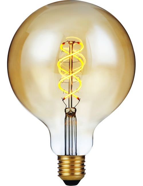 SPL LED E27 Filament FleX DH Globe G125x180mm 230V 300Lm 5W 2000K 820 360° AC Gold Dimmable 2000K Dimmable - LF023925105
