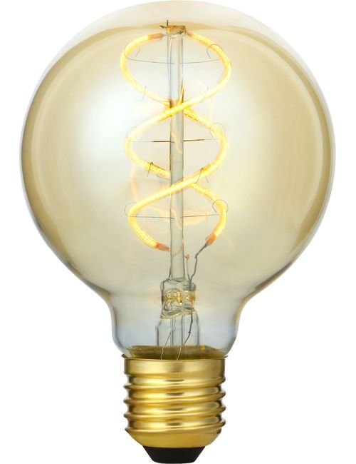 SPL LED E27 Filament Flex DH Globe G80x120mm 230V 460Lm 5W 2200K 822 360° AC Gold 3 Step Dimmable 2200K Dimmable - LX032780505
