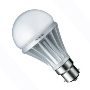 LED GLS 8.4w B22d/BC 240v Toshiba E-Core Extra Warm White Light Bulb - 600 Lumen - A60