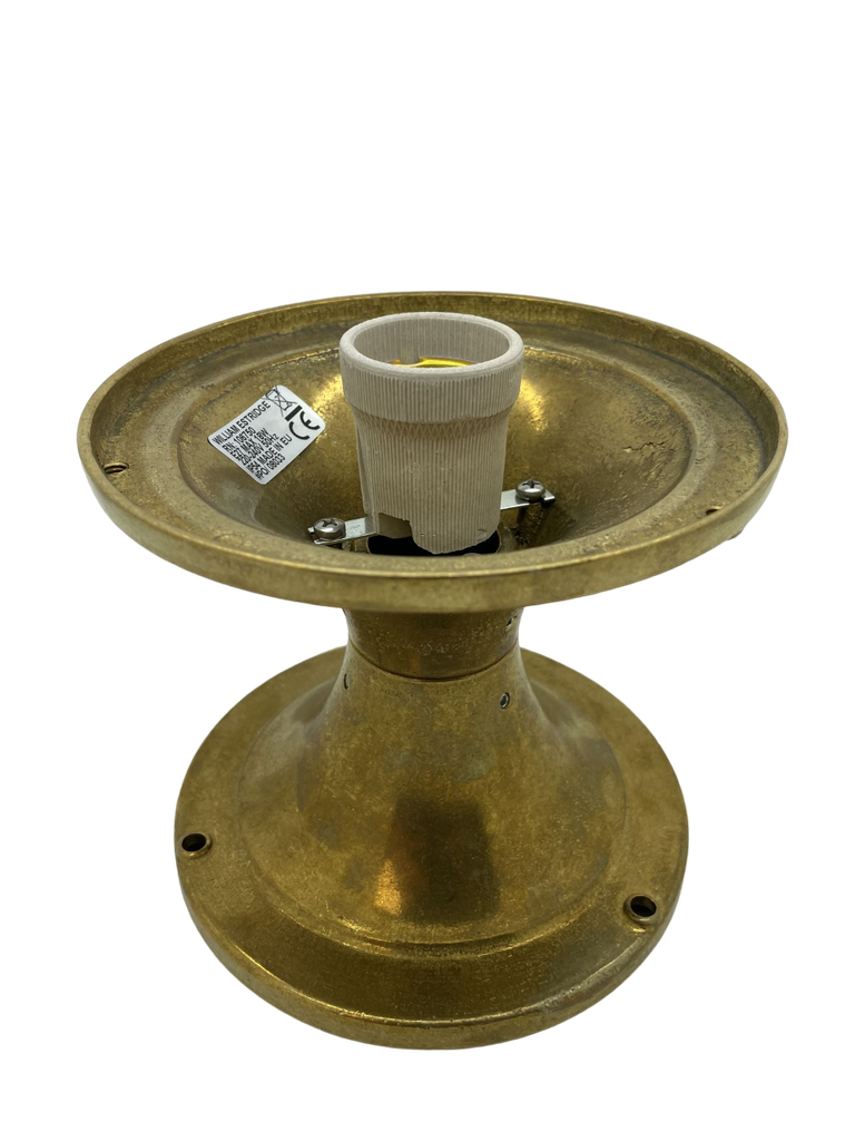 solid brass large post light antique brass
