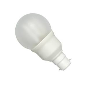 PLCG 7w 240v Ba22d/BC Megaman Ping Pong Extra Warmwhite/827 Energy Saving Globe Light Bulb -15000Hr