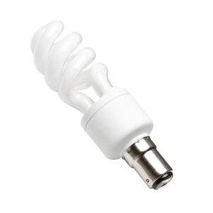 PLSP 5w 240v Ba15d/SBC Extra Warmwhite/827 Electronic Spiral Energy Saving Light Bulb