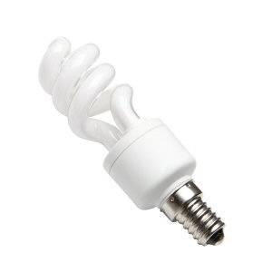 PLSP 5w 240v E14/SES Bell Extra Warmwhite/827 Electronic Spiral Energy Saving Light Bulb - 04995
