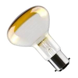 Crompton R8060BC-A-CR - 240v 60w Ba22d 80mm Amber