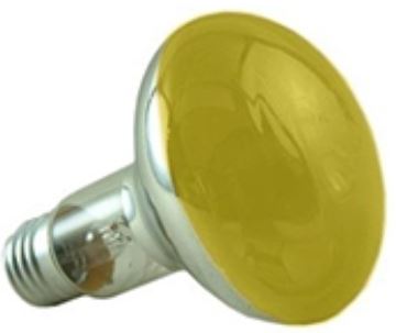 Crompton R80100ES-Y-CR - 240v 100w E27 Yellow 35 Degree