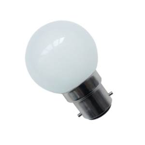 Golf Ball 60w Ba22d/BC 240v Bell Lighting Opal Light Bulb - 45mm - 3000 Hour - 01841