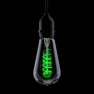 ProLite ST64 4W Green 240v E27 Filament LED 145mm GREEN - FUNKYFIL/ST64/4W/ES/GREEN