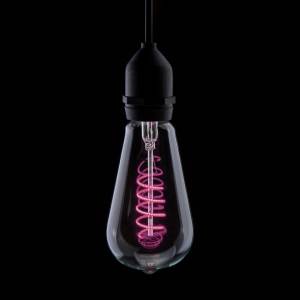 ProLite ST64 4W Pink 240v E27 Filament LED 145mm Pink - FUNKYFIL/ST64/4W/ES/PINK