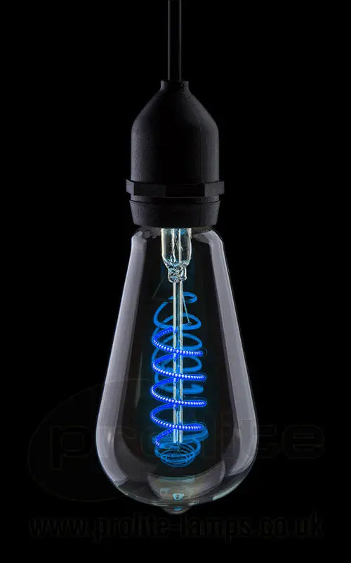 Funky Filament ST64 LED 240v 4w Ba222d/BC Blue Dimmable
