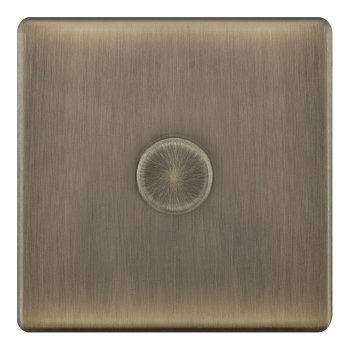 Selectric 5M-Plus Antique Brass 1 Gang 5-100W 2 Way Dimmer Switch
