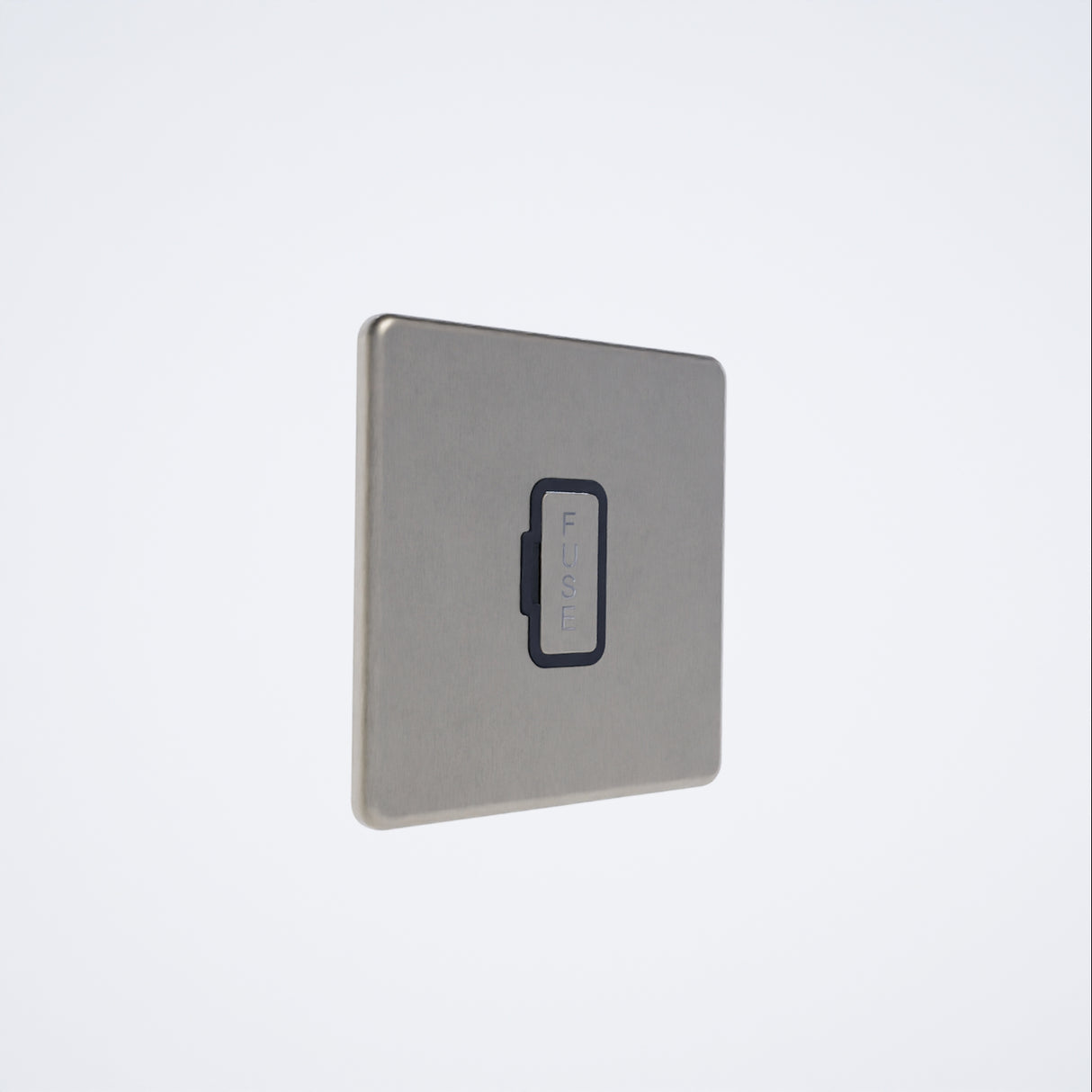 Screwless 13A Unswitched Spur Brushed Chrome