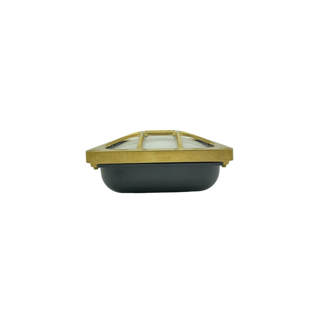 navigator solid brass square bulkhead antique brass