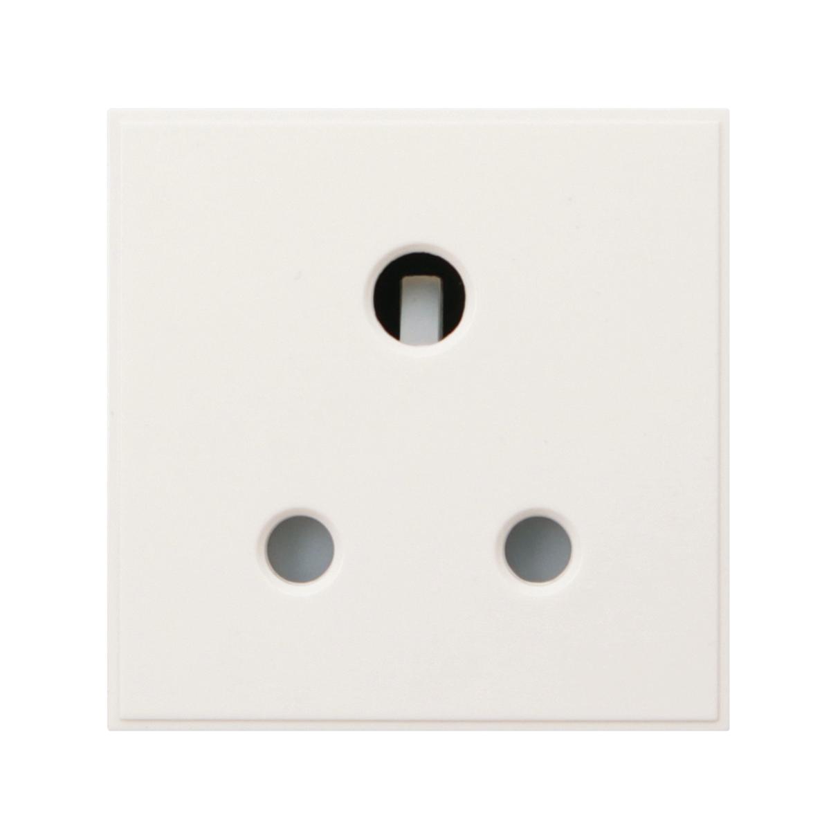 Caradok 5A Socket Round Pin 50x50, White
