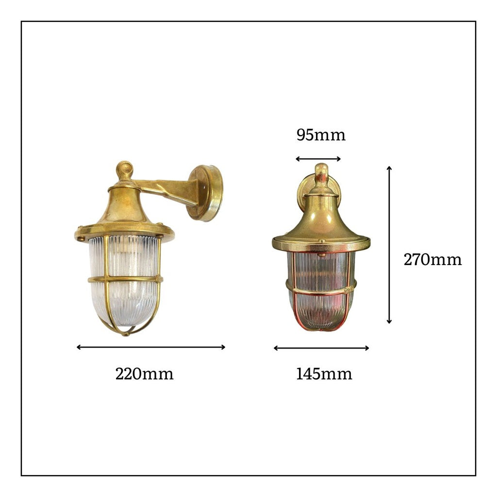 solid brass wall lantern antique brass