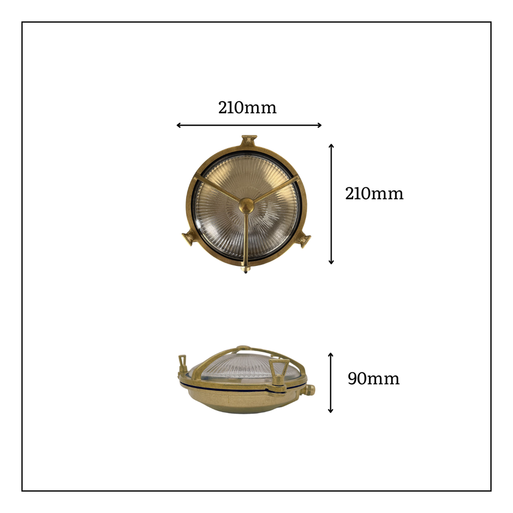 navigator solid brass large trident bulkhead satin nickel