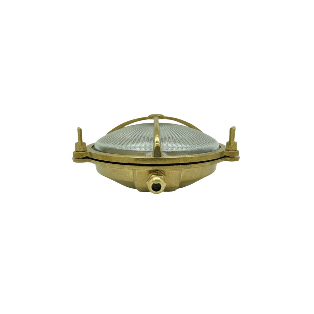 navigator solid brass large trident bulkhead satin nickel