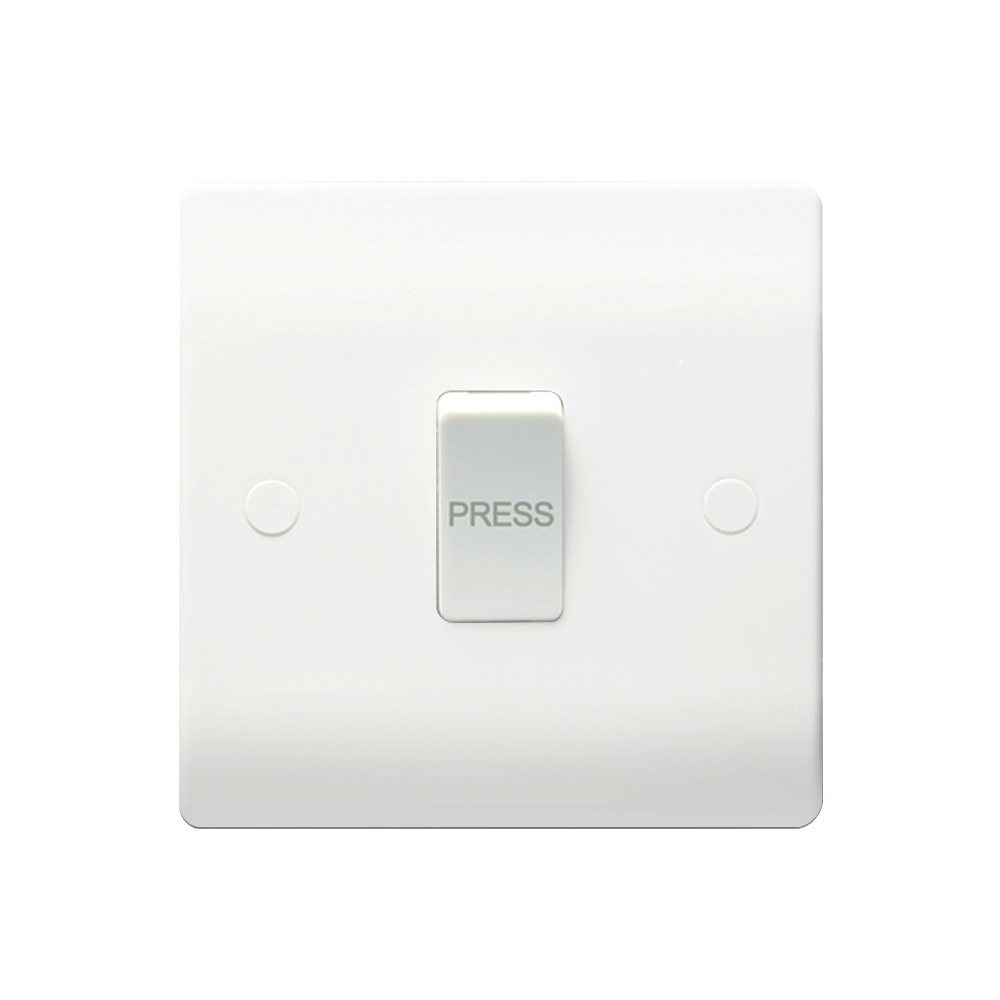 Caradok 10A Retractive Switch marked "PRESS"