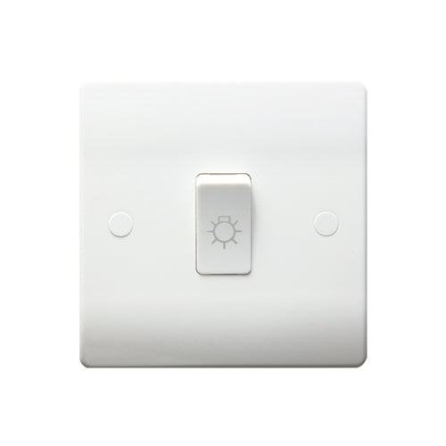 Caradok 10A Retractive Switch with Lamp Logo