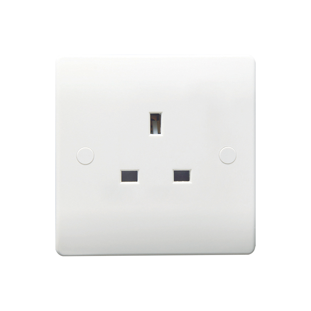 Caradok 1G 13A SP Unswitched Socket