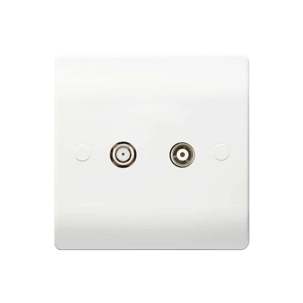 Caradok 1G Satellite Socket + Coax Socket