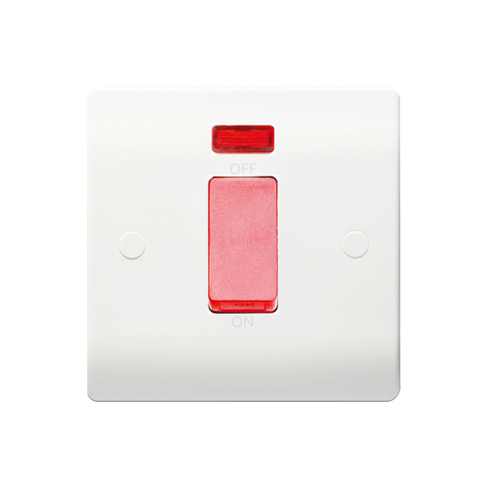 Caradok 1G 45A DP Red Switch c/w Neon