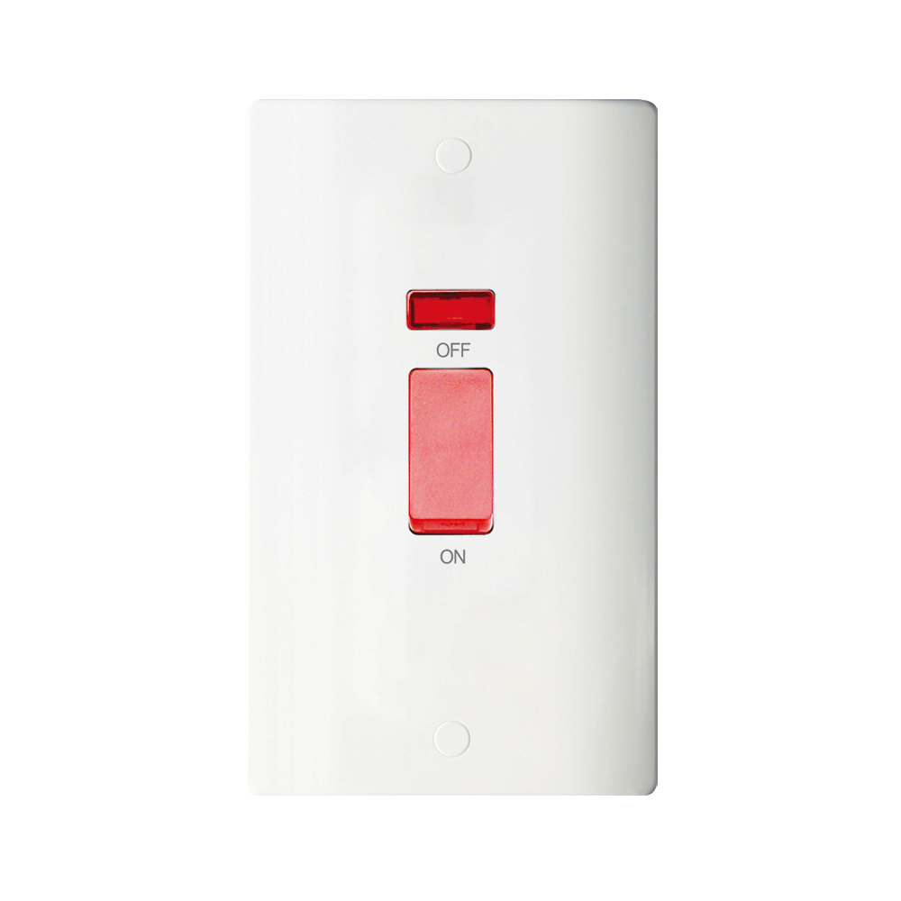Caradok 2G 45A DP Red Switch c/w Neon