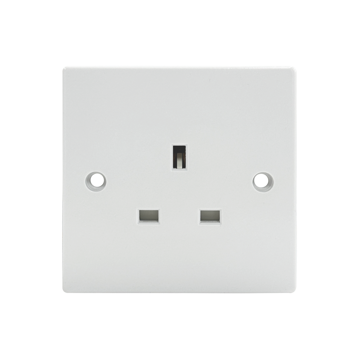 Caradok 1G Unswitched Socket Squared Edge