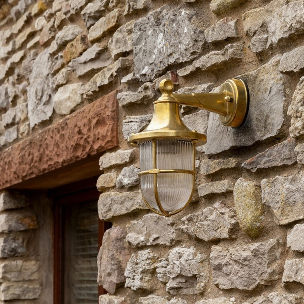 solid brass wall lantern 220mm x 270mm
