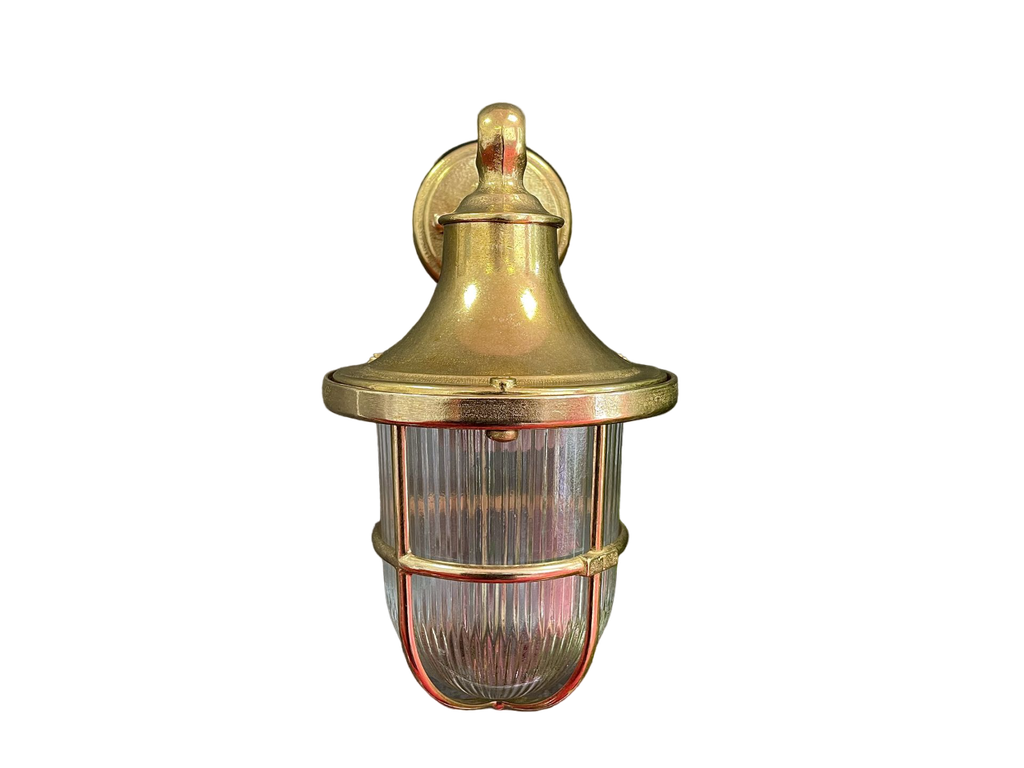 solid brass wall lantern antique brass