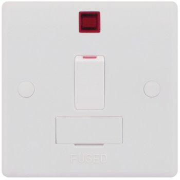 Selectric Smooth 13A DP Switched Fused Connection Unit with Neon