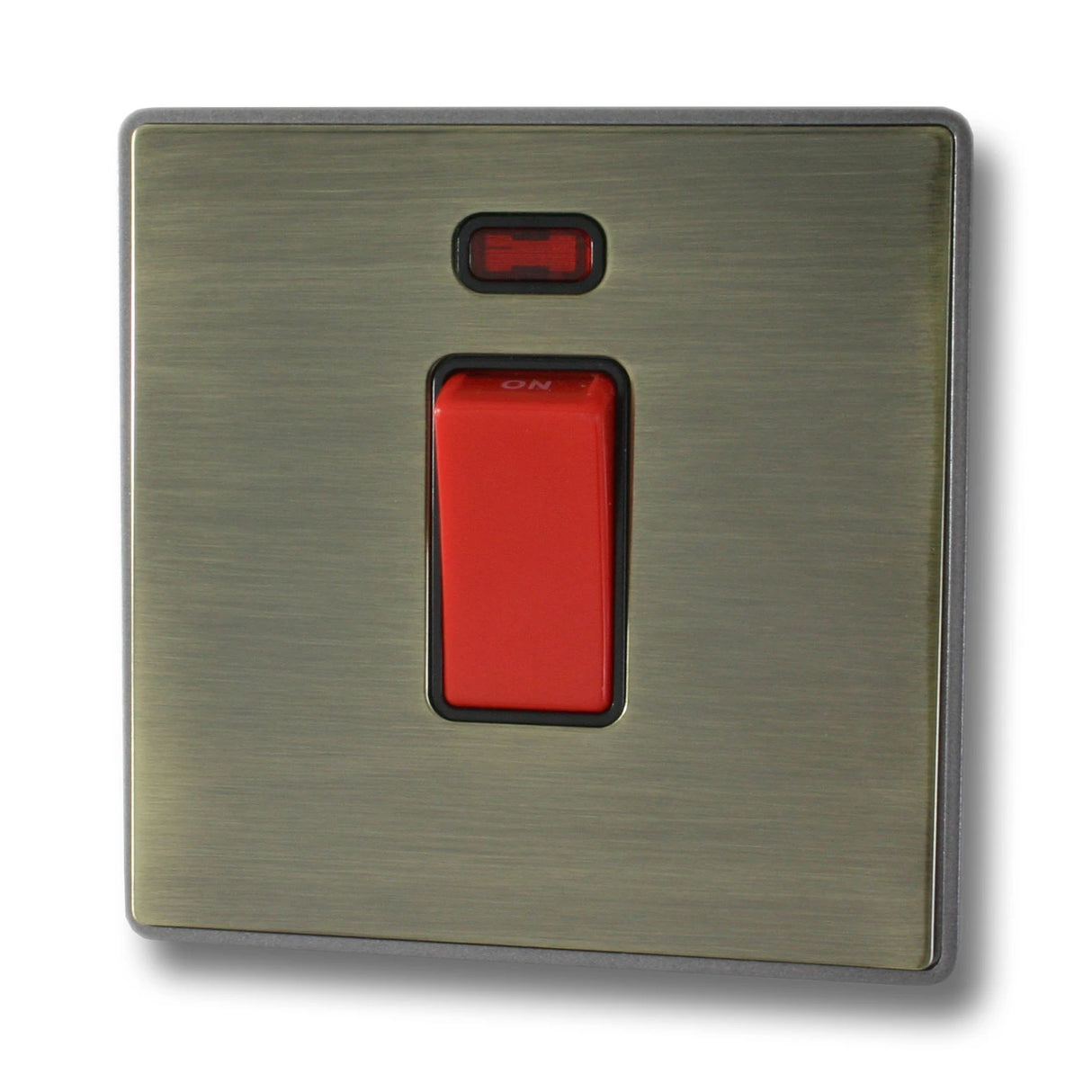 1 Gang Single Plate 45A 2 Pole Neon Switch
