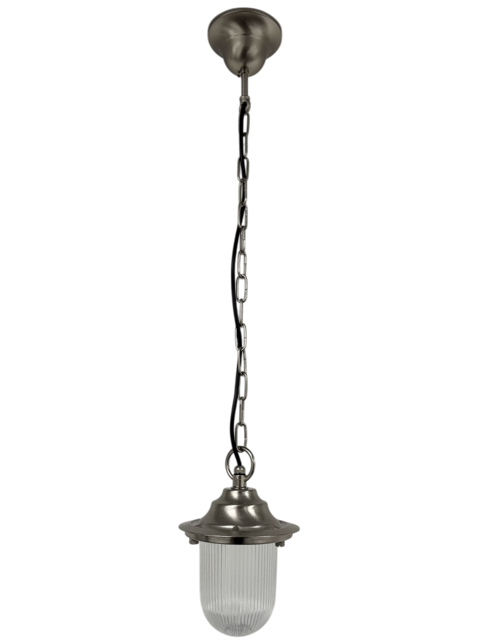 Navigator Pendant Lantern Plain - Satin Nickel
