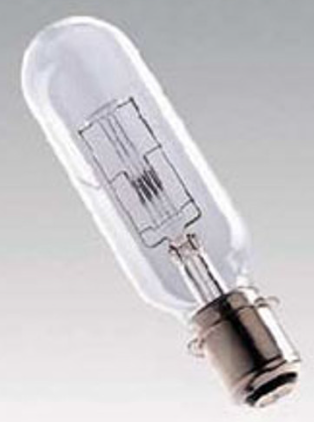 A1-147-110 - 110v 1500w P40s Cap Projector Bulb. Ansi Code DTJ