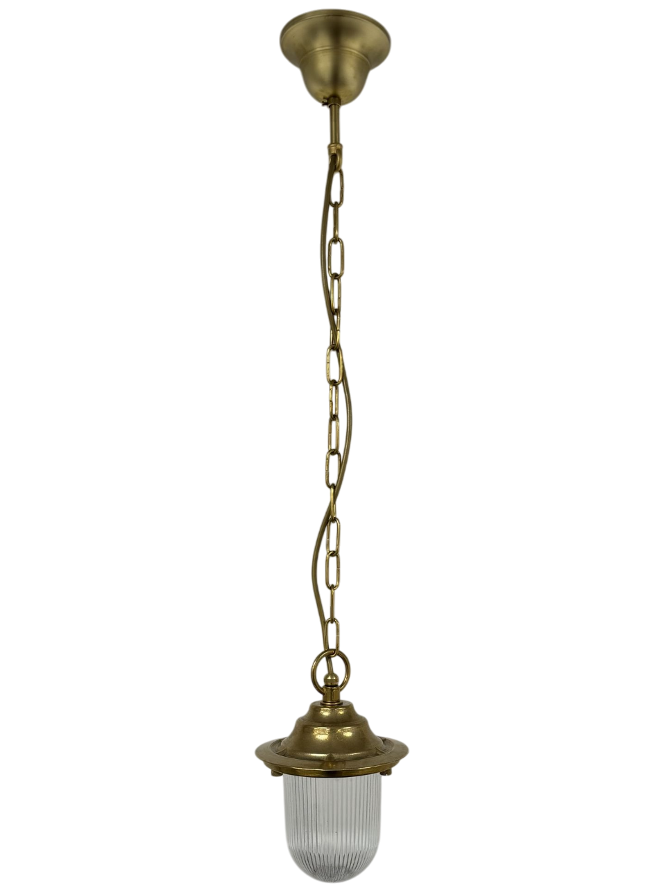Navigator Pendant Lantern Plain - Raw Brass