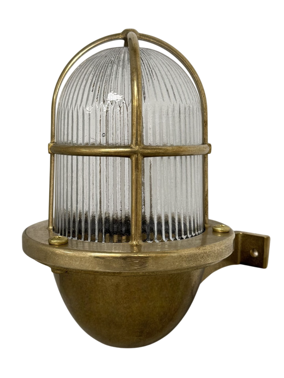 Navigator Small Wall Lantern Uplight - Raw Brass