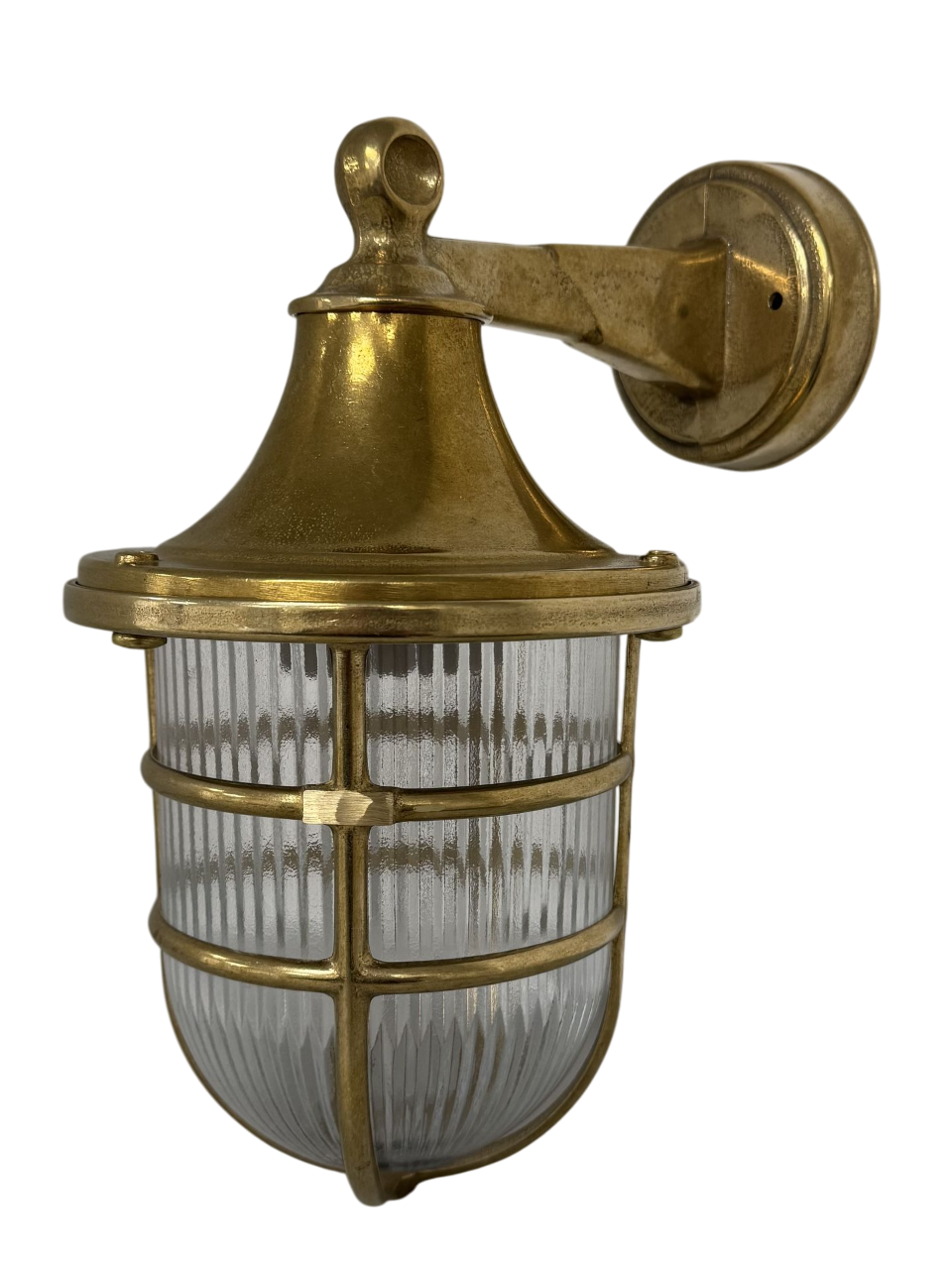 Navigator Large Wall Lantern - Raw Brass