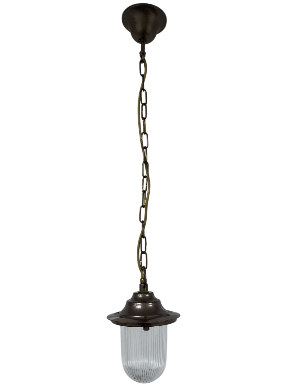 Navigator Pendant Lantern Plain - Antique Brass