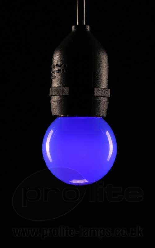 Golf Ball LED 240v 1.5w BA22d/BC Blue