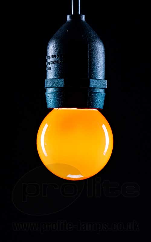 Golf Ball LED 240v 1.5w BA22d/BC Orange