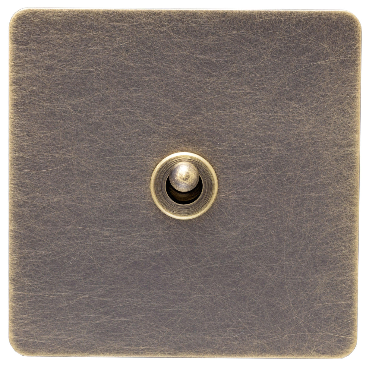 Screwless Antique Brass Toggle Switch - 1 Gang - The Georgian - Caradok