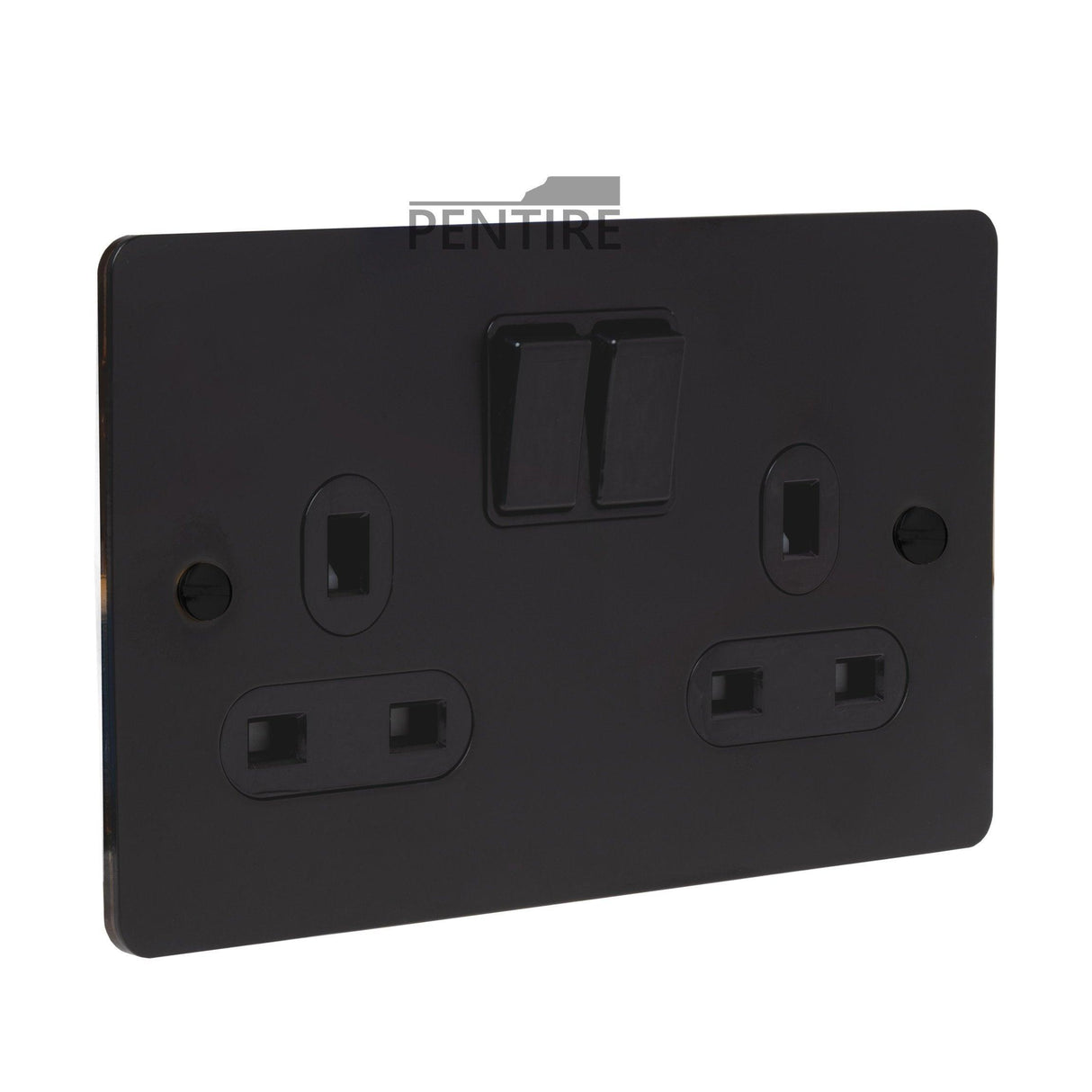 2G Matt Black Socket - Black Screws - Caradok