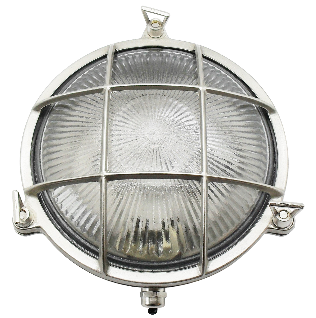 solid brass small porthole bulkhead satin nickel - Caradok