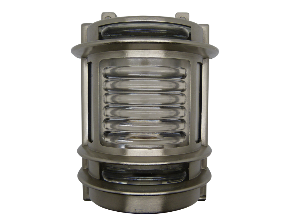 solid brass navigator wall light satin nickel - Caradok