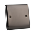Caradok 1 Gang Blank Plate - Black Nickel - Caradok