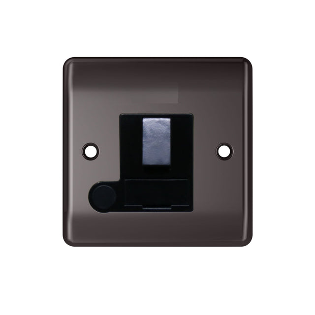 Caradok 13A switched FCU’s Black Nickel, Metal Switch - Black Insert - Caradok