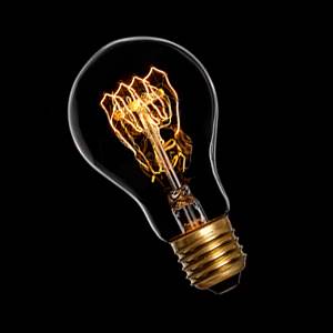 240v 40w E27 Clear GLS with Decorative Carbon Filament 3000 Hours