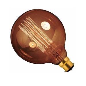 Globe Decorative Filament 240v 60w E27/ES Long Life GOLD TINT - Calex 442360 Antique Filament Bulbs Calex - Easy Lighbulbs