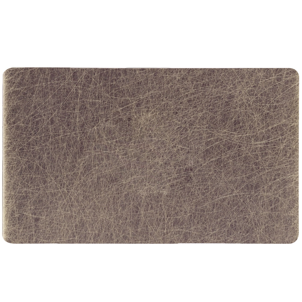 Screwless Antique Brass Blank Plate - 2 Gang - The Georgian - Caradok