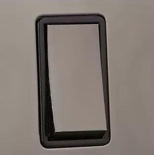 Caradok 1 Gang 2 Way Light Switch - Black Nickel - Caradok